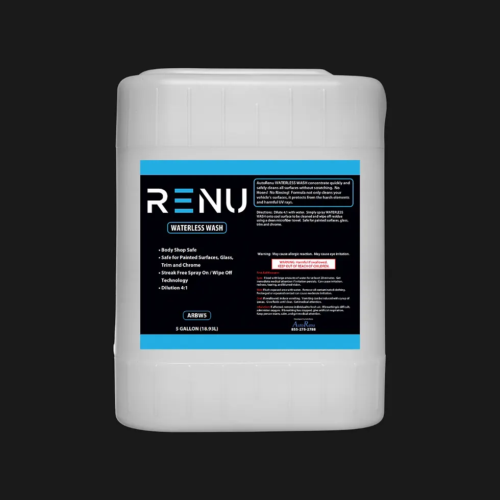 AutoRenu Waterless Wash- 5 Gallon
