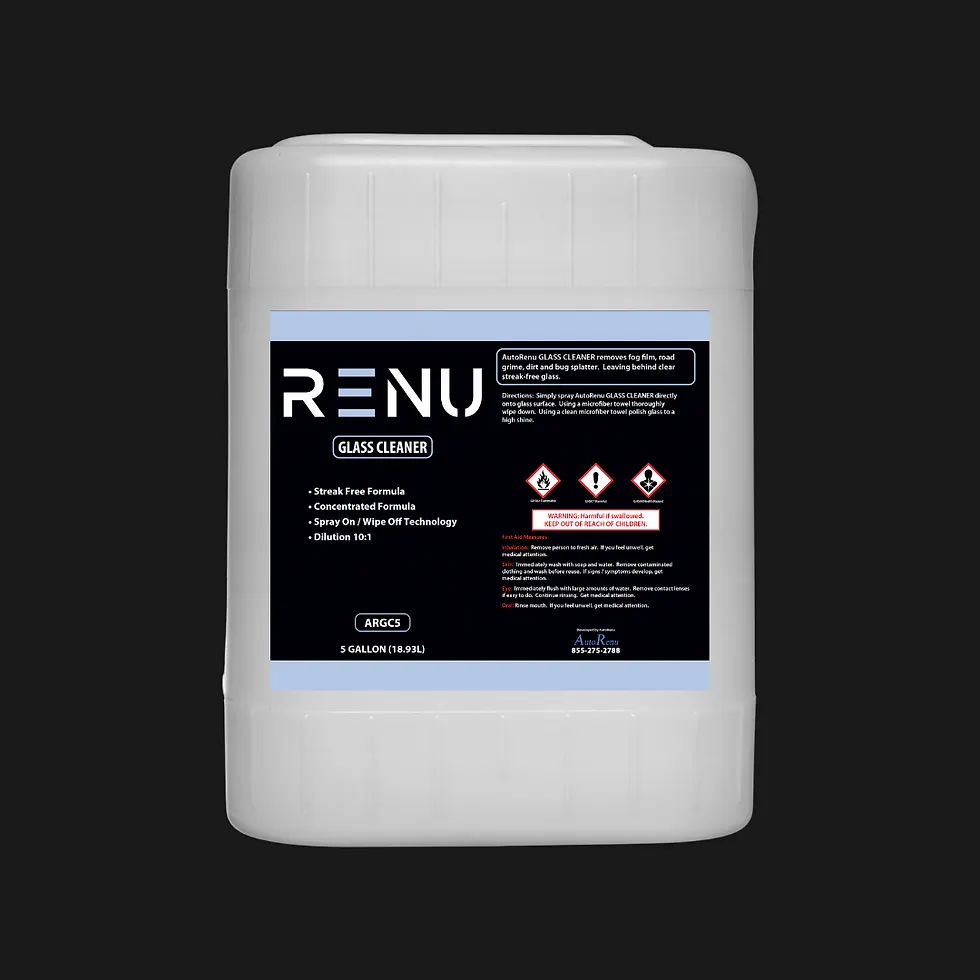AutoRenu Glass Concentrate (5 Gallon)
