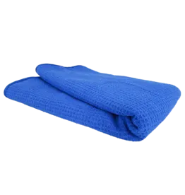Microfiber Blue Waffle Towel (12 Pack)