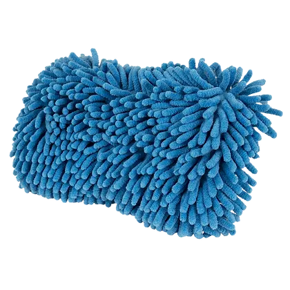 Chenille Microfiber Wash Mitt (Blue) 1489095-00-A